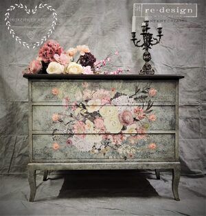 Re Design by Prima Transfer Sticker Life in Full Bloom 24x35" Spring Florals